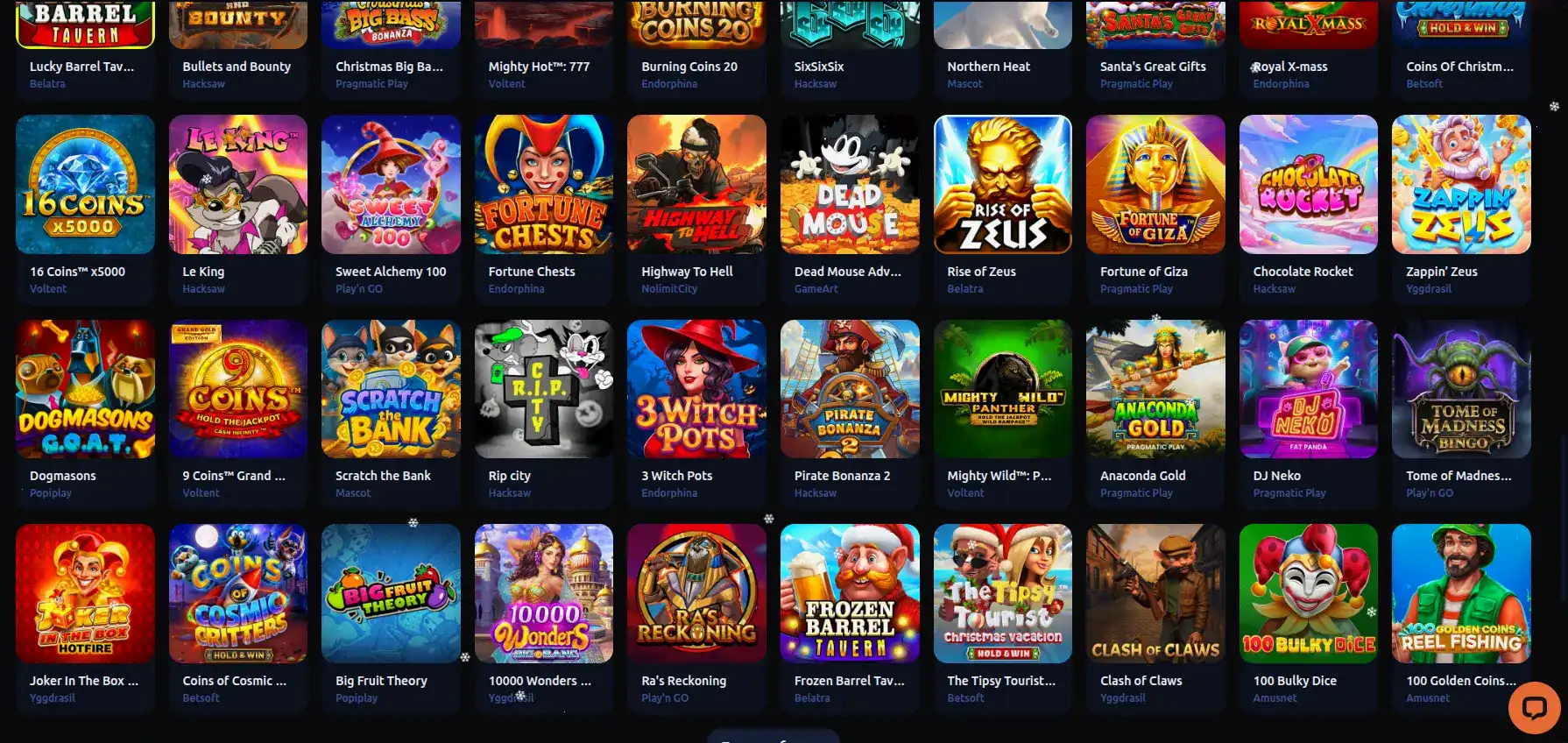 Vulkan Vegas и слоты для игры на деньги